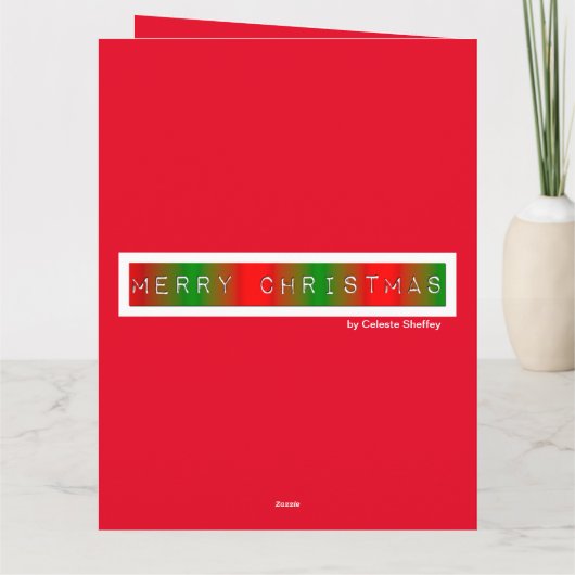 Carte Joyeux Dégradé de Noël (Dos)