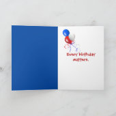 Carte Joyeux demi-anniversaire Labrador Retriever (Intérieur)