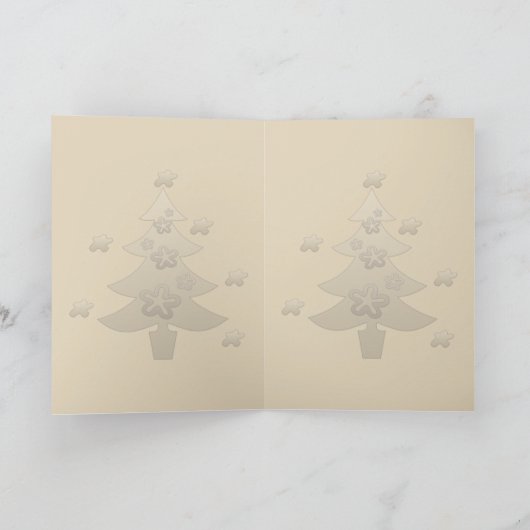 Carte Joyeux Denim Tree Noël (Intérieur)