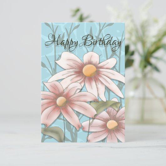 Carte Joyeux Dimanche des Rameaux (Debout devant)