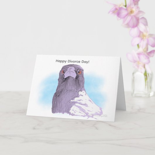 Carte Joyeux divorce (Orchidée)