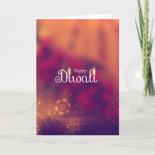 Carte Joyeux Diwali Deepawali Indian Festival of Lights