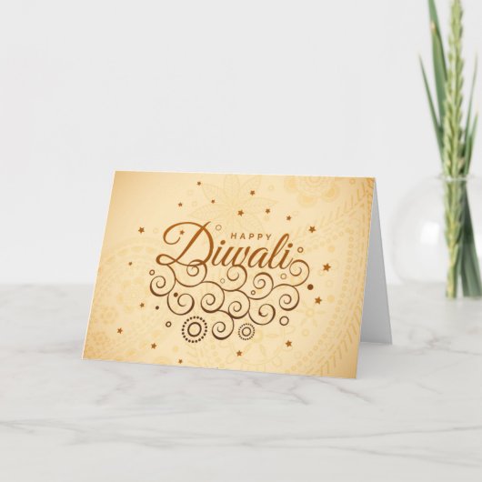 Carte Joyeux Diwali Deepawali Indian Festival of Lights (Devant)