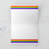 Carte Joyeux drapeau bisexuel de fierté (Intérieur)