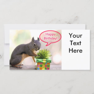 Carte Joyeux écureuil d'anniversaire
