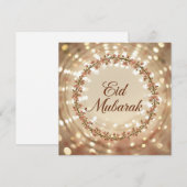 Carte Joyeux Eid Moubarak  (Devant / Derrière)