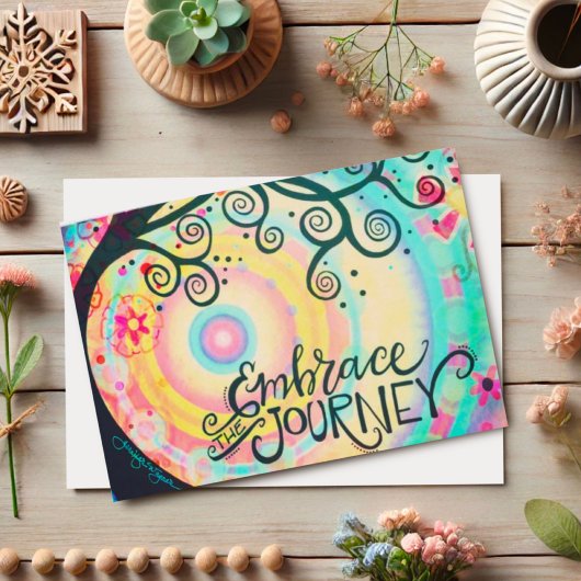 Carte Joyeux 'Embrasser le Voyage'