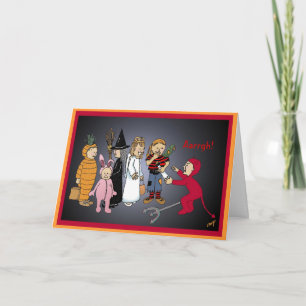Carte Joyeux Enfants D'Halloween, Aarrgh !