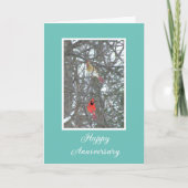 Carte Joyeux ensemble/anniversaire/cardinaux hommes et f (Devant)