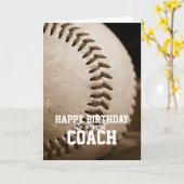 Carte Joyeux entraîneur de baseball (Fleur jaune)