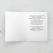 Carte Joyeux époux d'anniversaire (Intérieur)