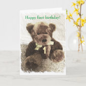 Carte Joyeux ęr anniversaire - garçon ou fille (Fleur jaune)