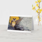 Carte Joyeux esprit d'Halloween (Fleur jaune)