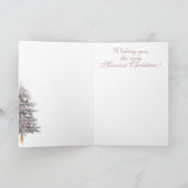 Carte Joyeux et brillant chèvre pygmée Baby rose (Intérieur)