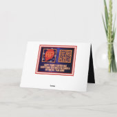 Carte Joyeux et brillant Noël coloré (Dos)