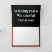 Carte Joyeux et brillant Noël coloré (Intérieur)