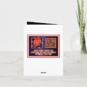 Carte Joyeux et brillant Noël coloré (Dos)