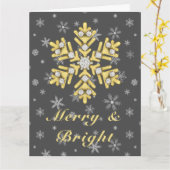 Carte joyeux et brillante précieuse illustration (Fleur jaune)