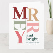 Carte Joyeux et Joyeux Noël sur mesure (Devant)