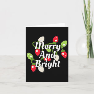 Carte Joyeux Et Lumineux Feux De Noël Et Décorations