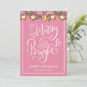 Carte Joyeux et lumineux Noël de la famille (Debout devant)