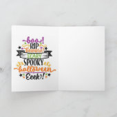 Carte Joyeux fantôme d'Halloween (Intérieur)