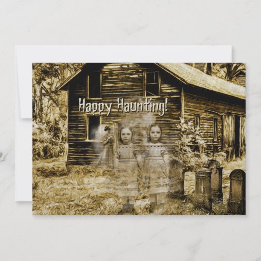 Carte Joyeux fantômes Éffrayants (Devant)