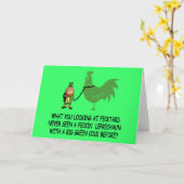 Carte Joyeux fecktard de la Saint-Patrick (Fleur jaune)