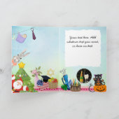 Carte Joyeux Fêtes de toutes les occasions Anniversaire (Intérieur)