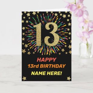 Cartes 13 Ans D Anniversaire Zazzle Be