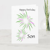 Carte Joyeux Fils d'anniversaire (Devant)