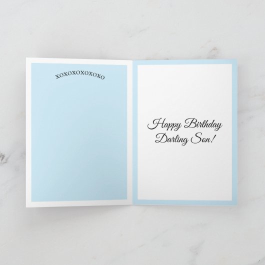 Carte Joyeux Fils d'anniversaire (Intérieur)