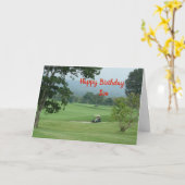 Carte Joyeux Fils d'anniversaire (Fleur jaune)