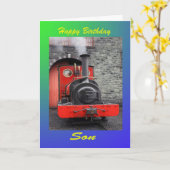 Carte Joyeux Fils d'anniversaire (Fleur jaune)