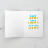 Carte Joyeux fils d'anniversaire en droit (Intérieur)