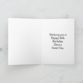 Carte joyeux fils de 16e anniversaire (Intérieur)