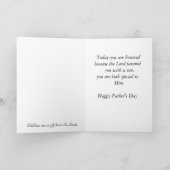 Carte Joyeux fils de Fête des pères (Intérieur)