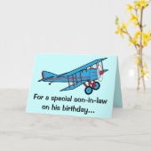 Carte Joyeux Fils-en-Belle d'anniversaire (Fleur jaune)