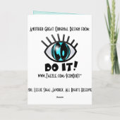 Carte Joyeux Flippin' Anniversaire (Carte) (Dos)