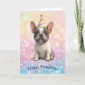 Carte "Joyeux Frenchiday" Bouledogue Français (Devant)