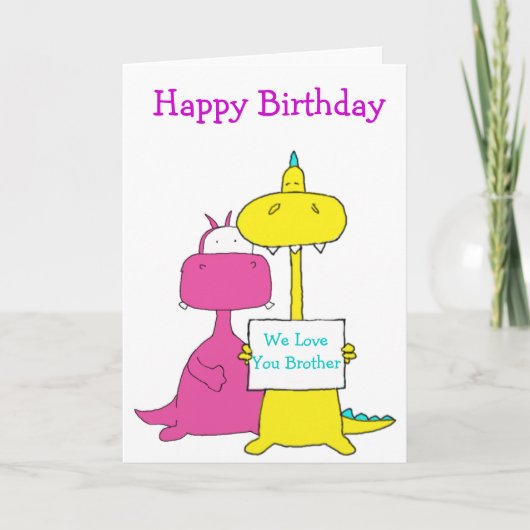 Carte Joyeux frère d'anniversaire (Devant)