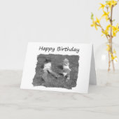 Carte Joyeux frère d'anniversaire - Cowboys (Fleur jaune)