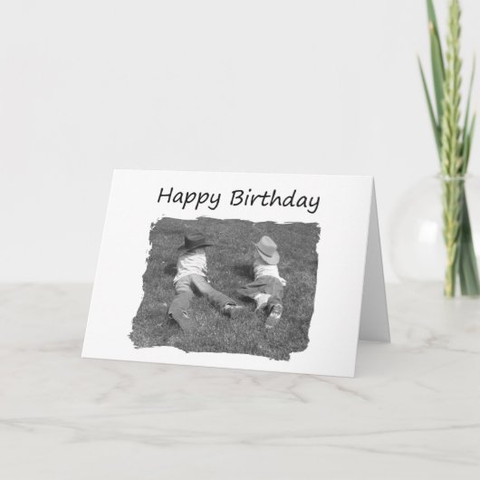 Carte Joyeux frère d'anniversaire - Cowboys (Devant)