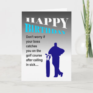 Carte joyeux frère golfeur anniversaire voeux d'annivers