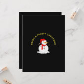 Carte Joyeux & Frivore Noël (Devant/Arrière en situation)