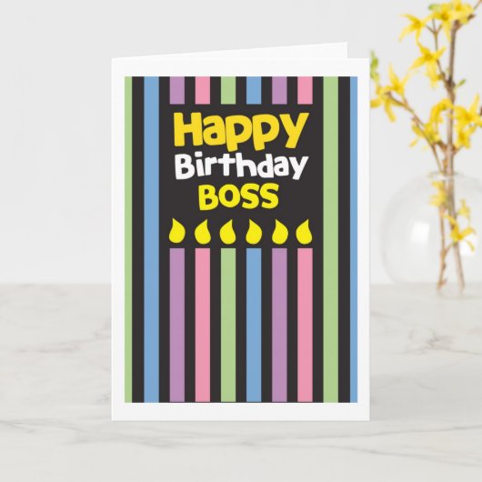 Carte Joyeux garçon d'anniversaire ! (Fleur jaune)