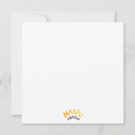 Carte Joyeux gâteau d'anniversaire (Dos)