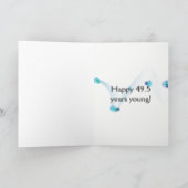 Carte Joyeux gâteau de demi-anniversaire (Intérieur)