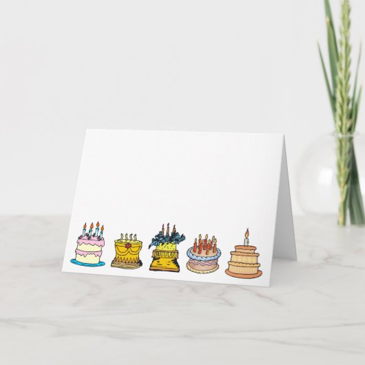 Carte Joyeux gâteaux d'anniversaire (Devant)