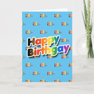 Carte Joyeux Gayanniversaire